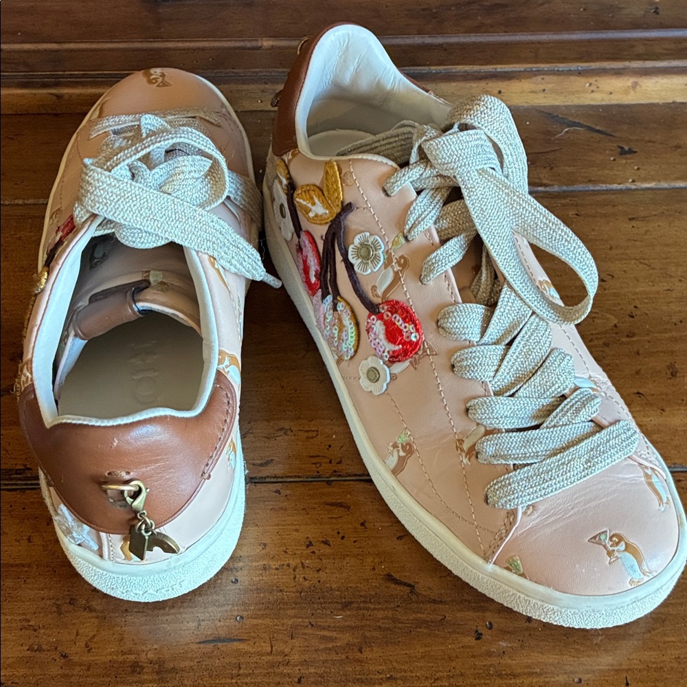 Coach C101 Cherry leather sneakers